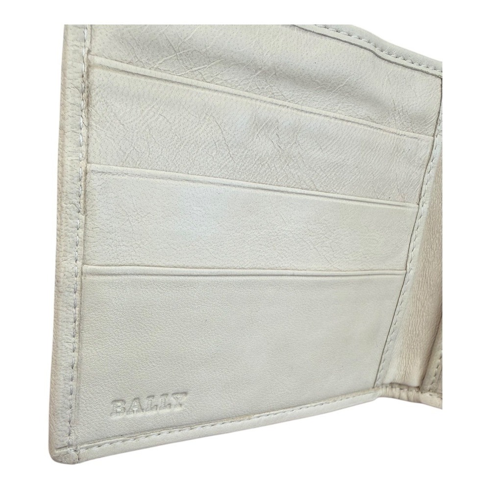 Bally Quilted Leather Satchel Handbag w/ Matching Wallet | Ivory/Cream - Picture 15 of 16